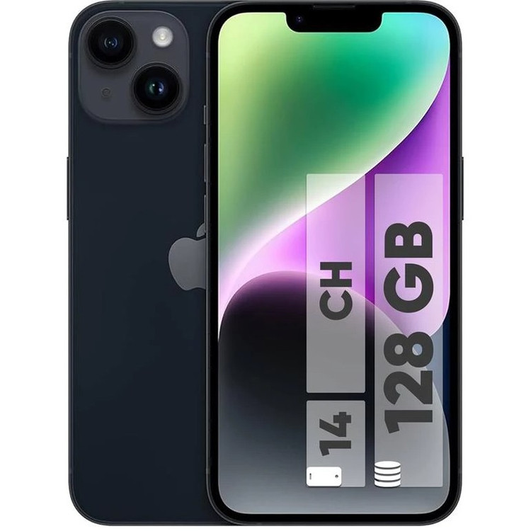 گوشی موبایل اپل مدل iPhone 14 CH مشکی